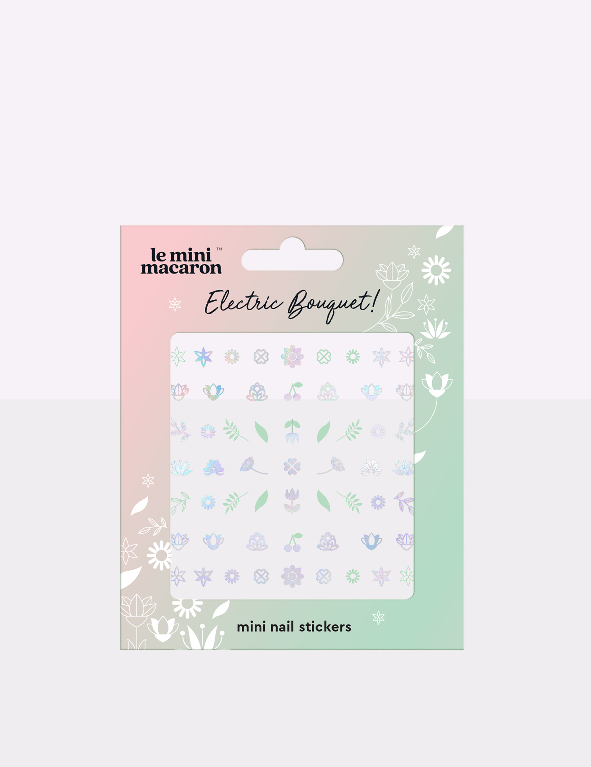 Electric Bouquet - Mini Nail Stickers - Le Mini Macaron