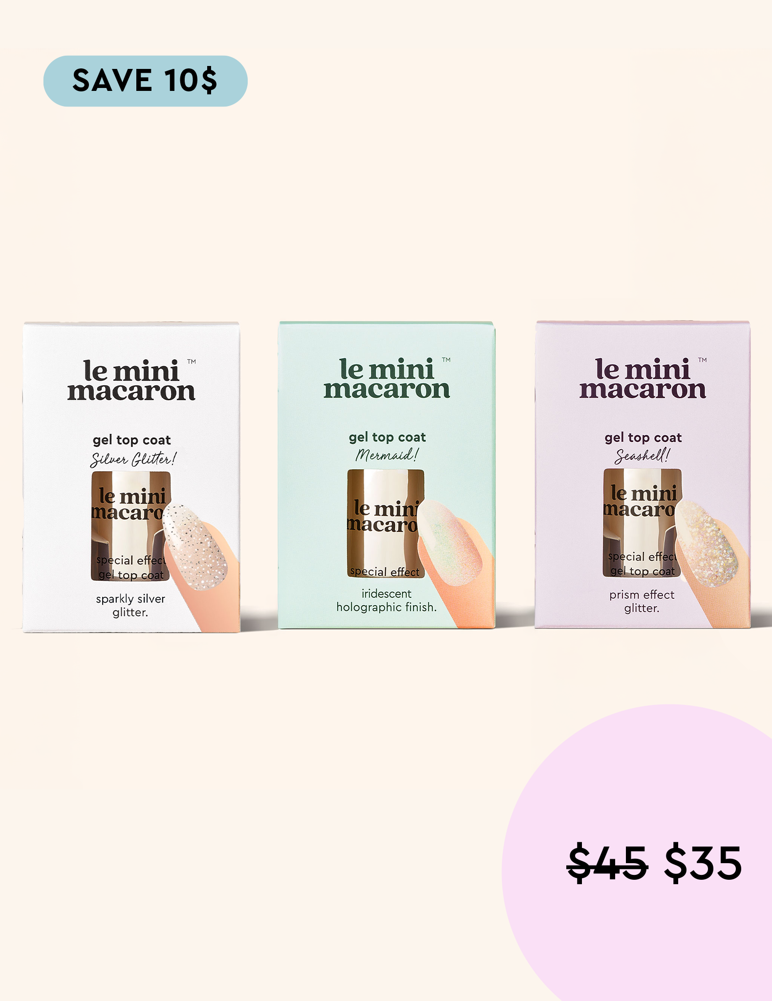 Gel Top Coat Trio Bundle