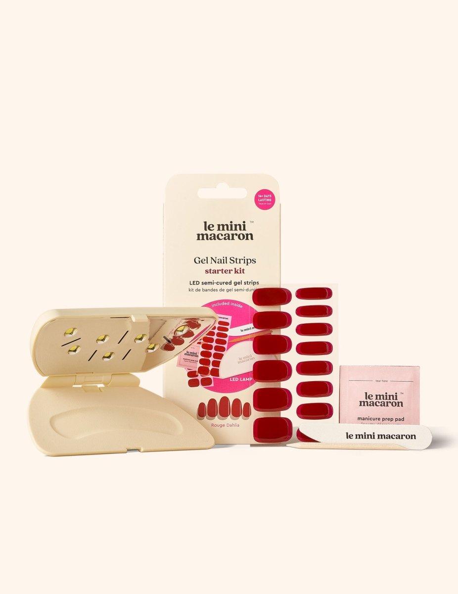 Gel Nail Strips Starter Kit - Rouge Dahlia - Gel Nail Strips