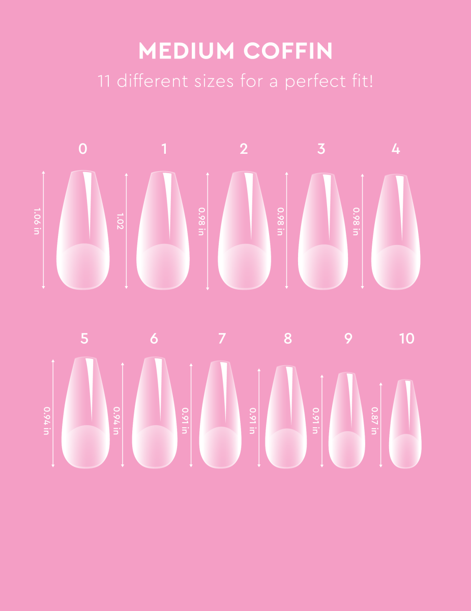 Le Soft Gel Tips - Medium Coffin - Accessories