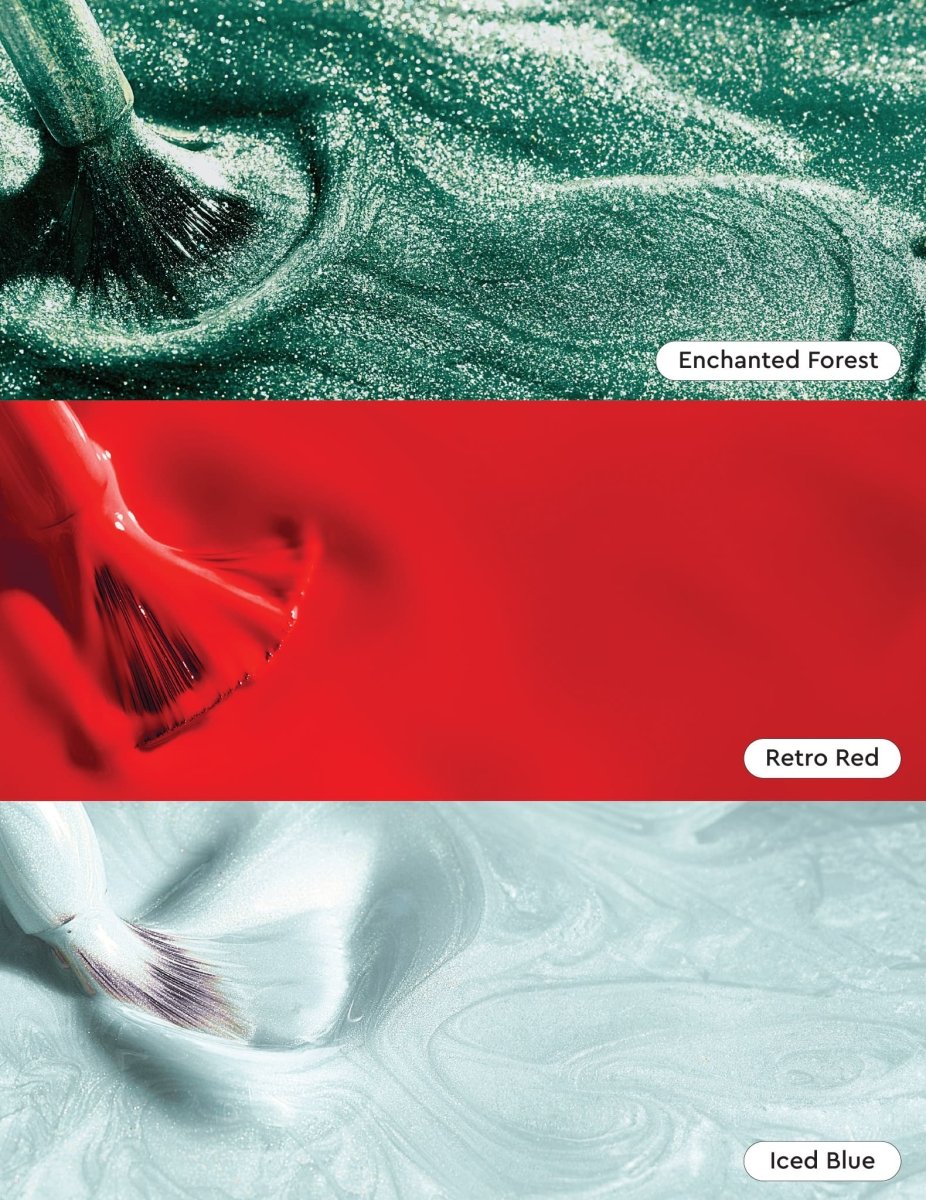 Merry & Bright - Gel Trio & Stickers Bundle - Gel Polish Sets