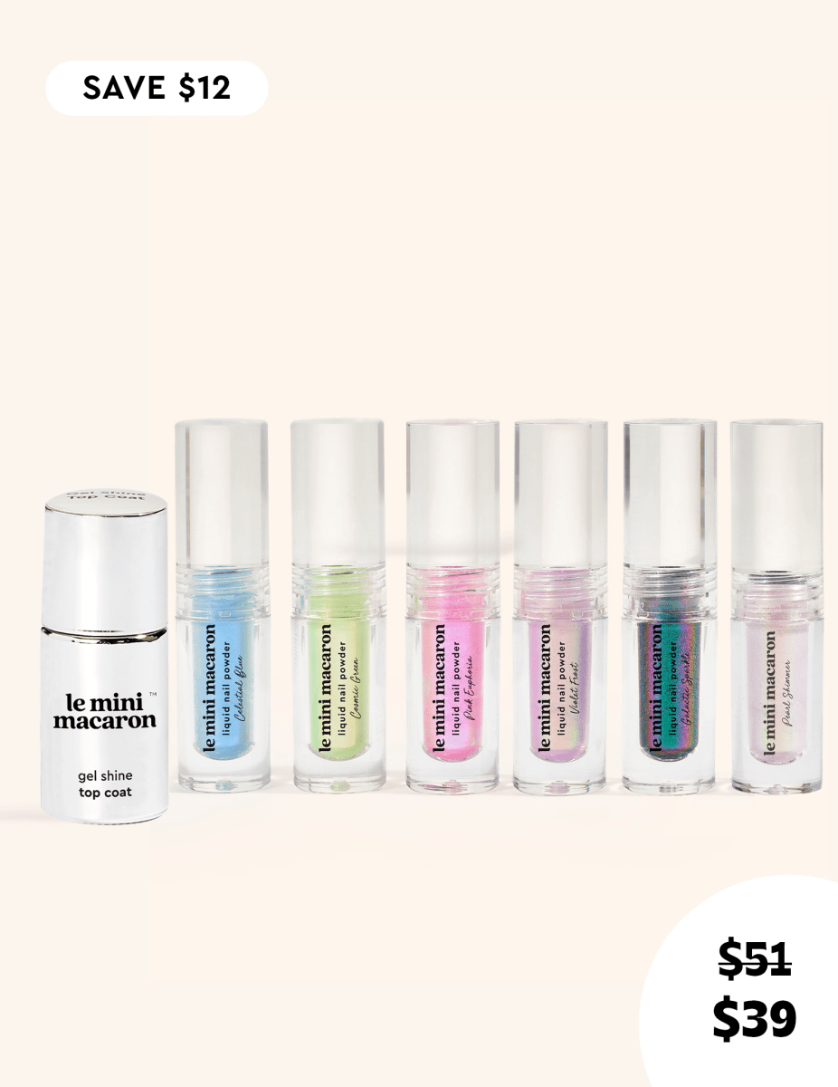 Stardust Liquid Nail Powder & Top Coat Bundle - Gel Topcoat & Powders