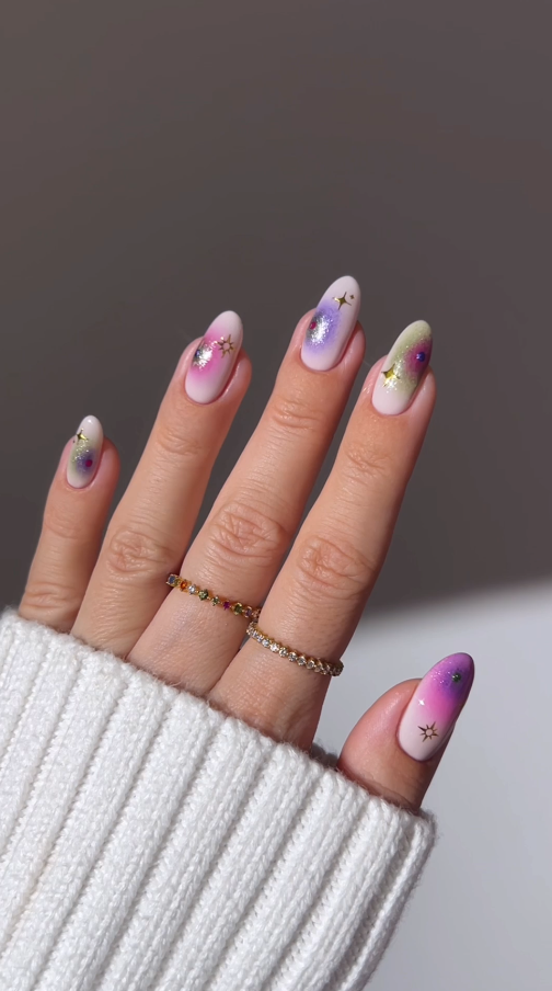 Firework Bloom Nails