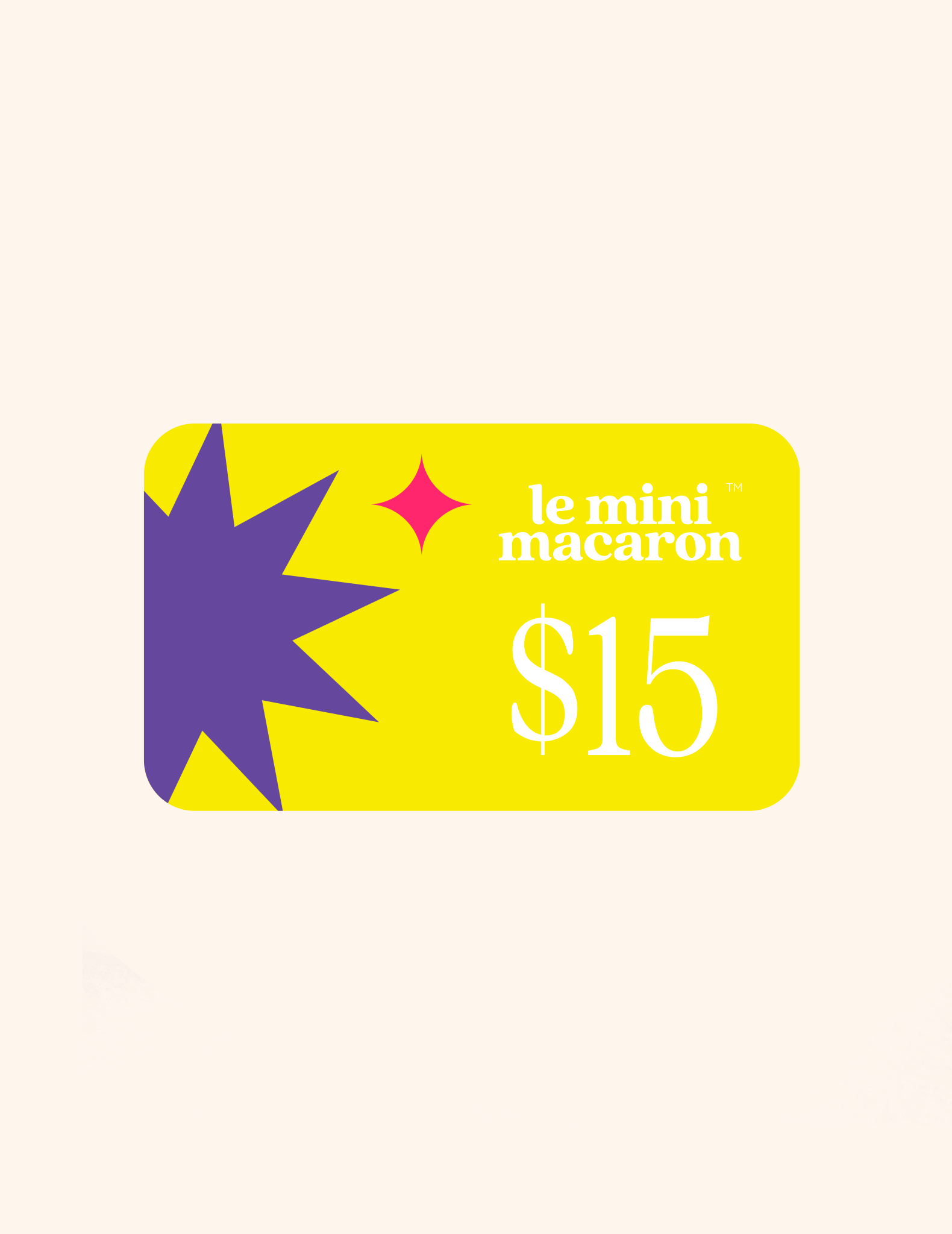 Le Mini Macaron Gift Card