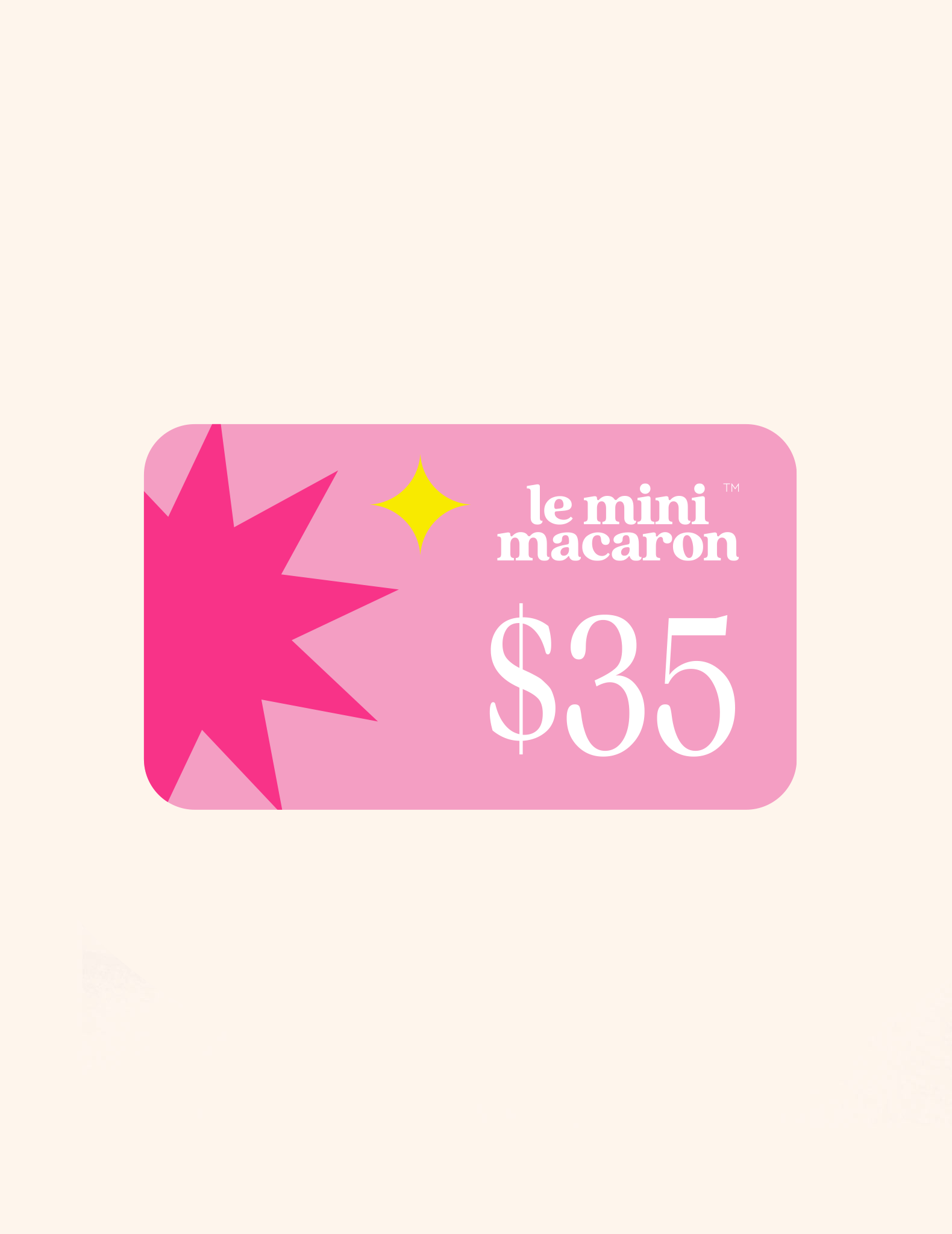 Le Mini Macaron Gift Card