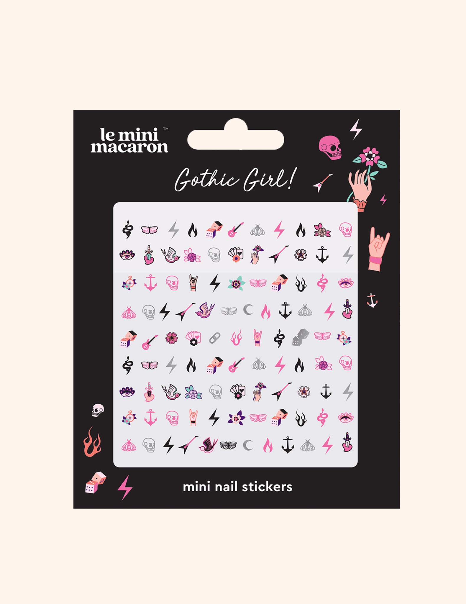 Gothic Girl - Mini Nail Stickers