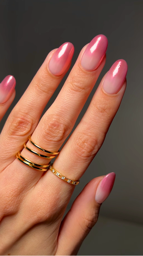 Gradient Glazed Nails