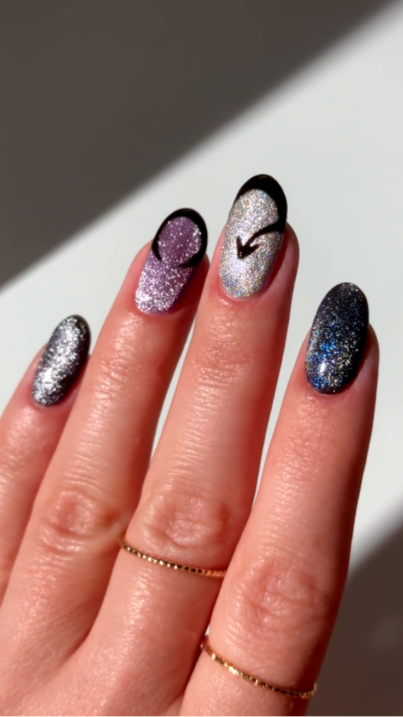 Midnight Magic Nails