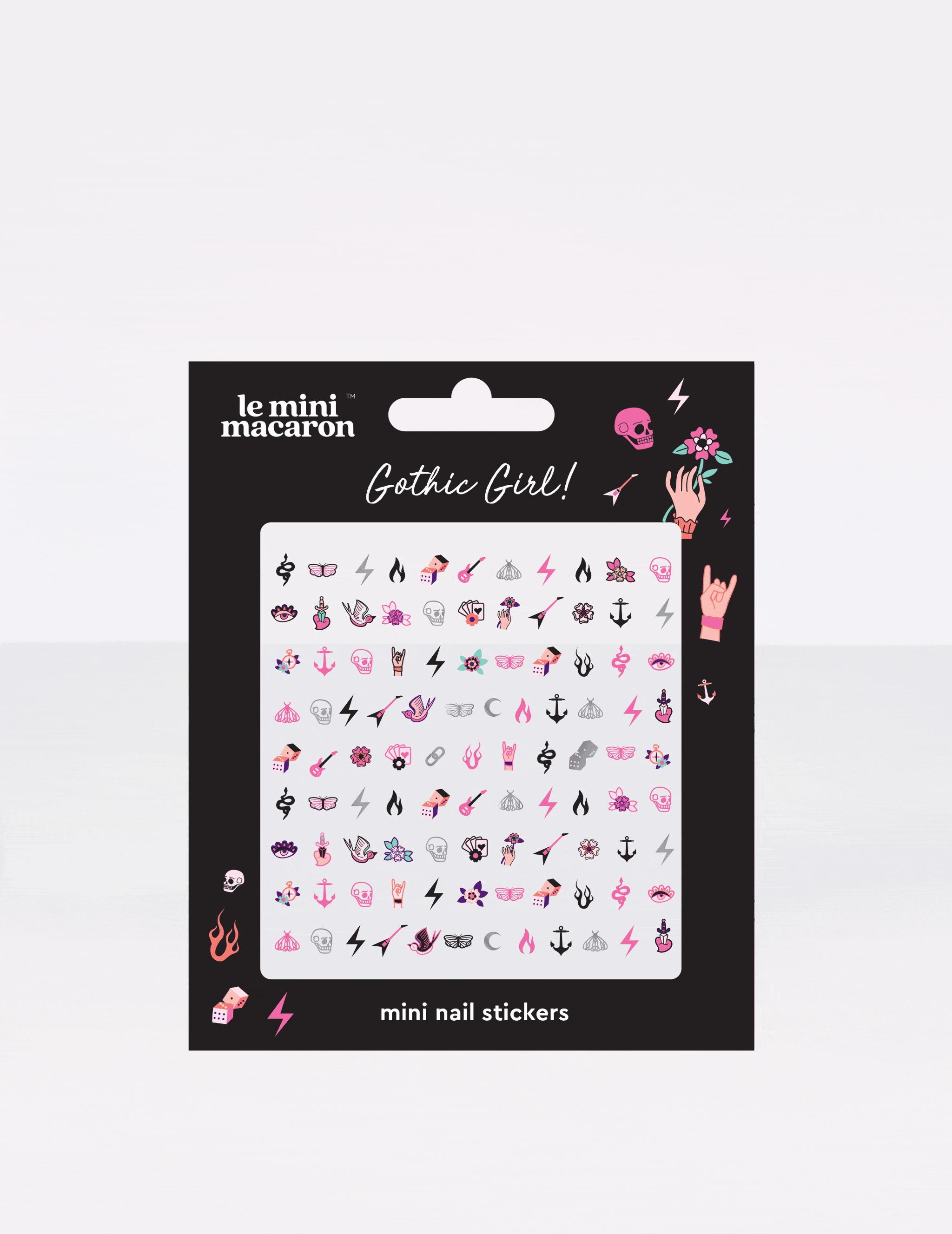 Gothic Girl - Mini Nail stickers - Le Mini Macaron