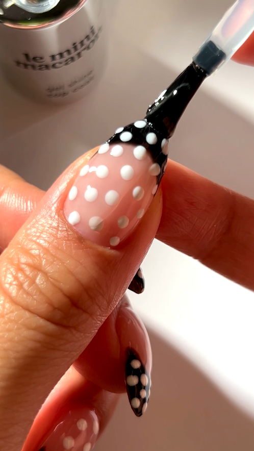 Polka-Dotted French Tips