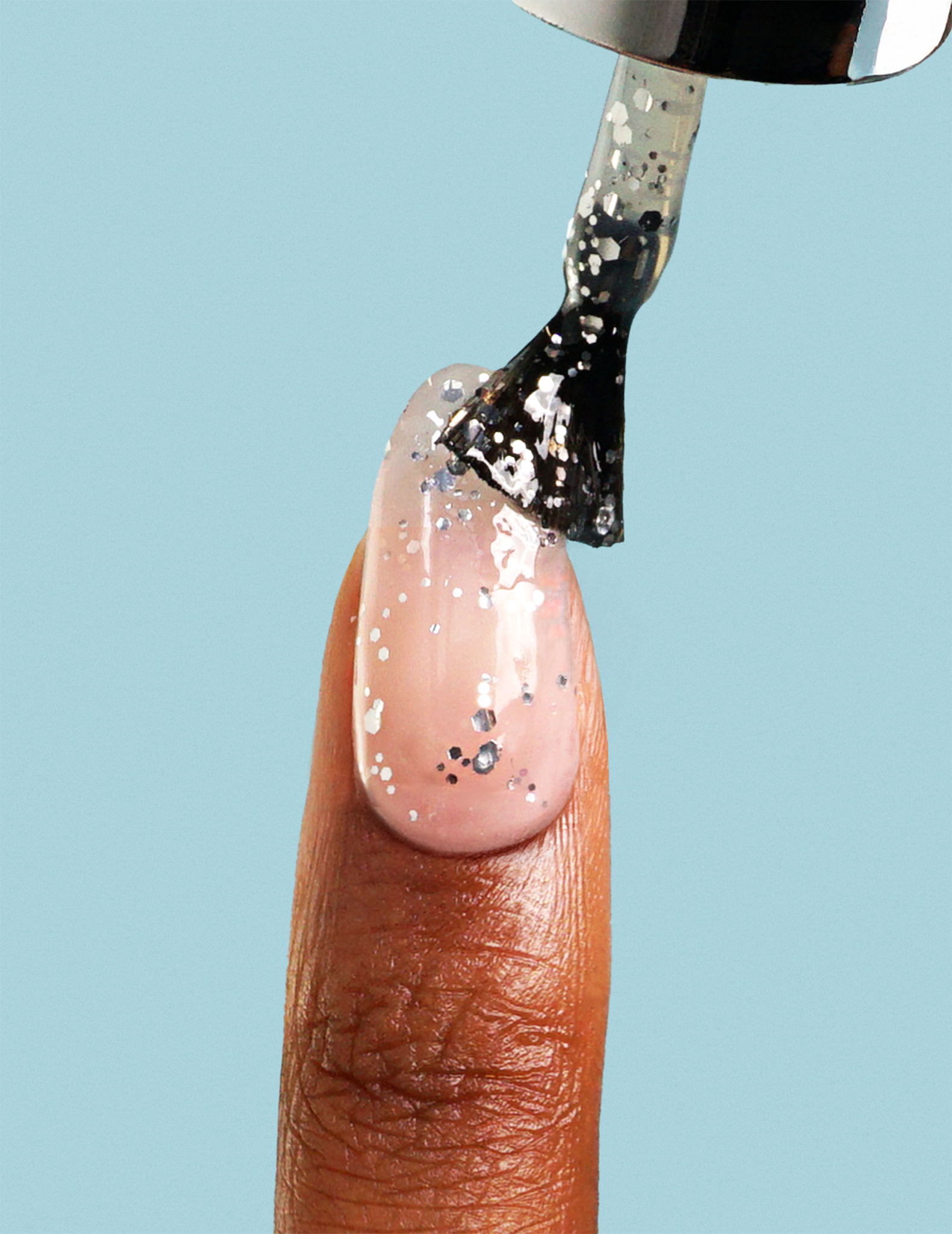 Silver Glitter - Gel Top Coat