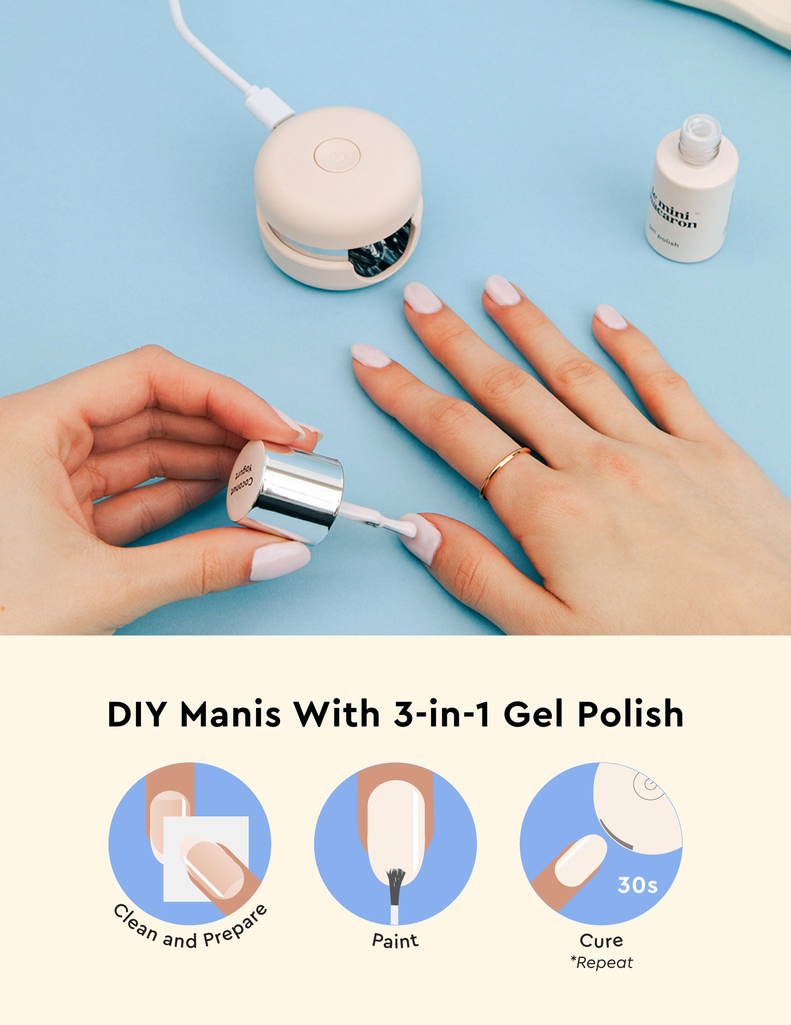 Coconut Yogurt - Gel Manicure Kit
