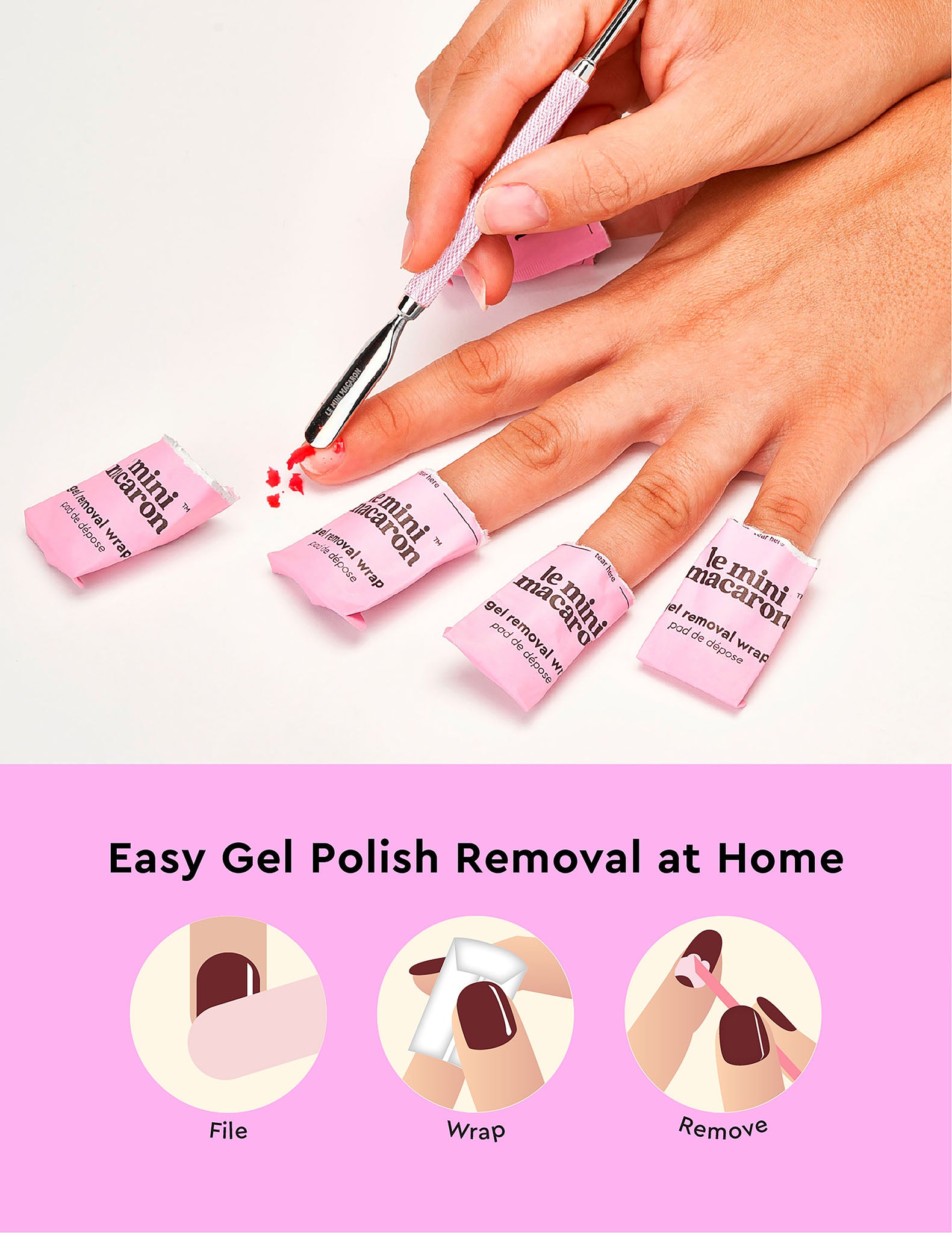 Nail polish and nail stickers - Pink/Red - | H&M