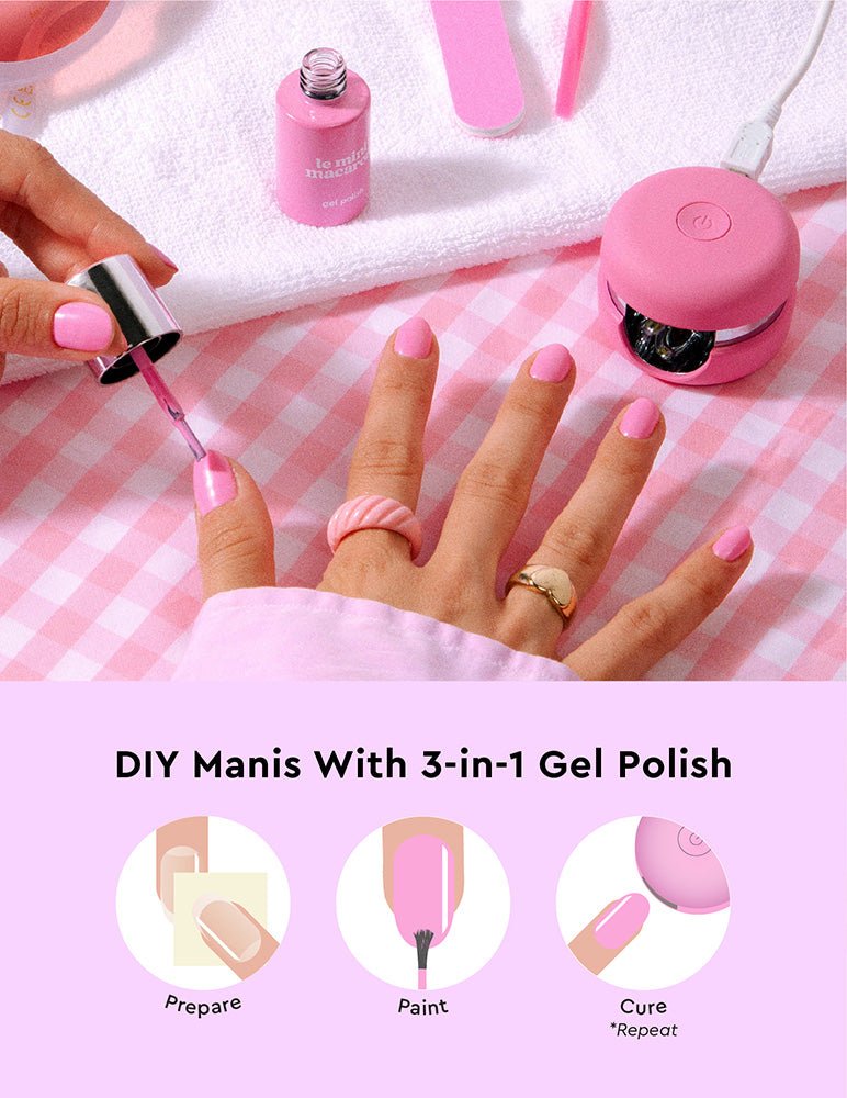 Bubblegum Crush - Gel Manicure Kit - Le Mini Macaron