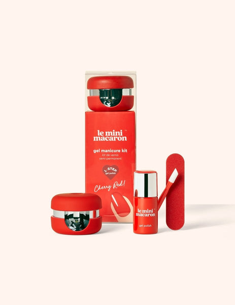 メンテナンス済◎K.Grage Junior レッド 赤 セット1 Cherry Red - Gel Manicure Kit - Le Mini Macaron