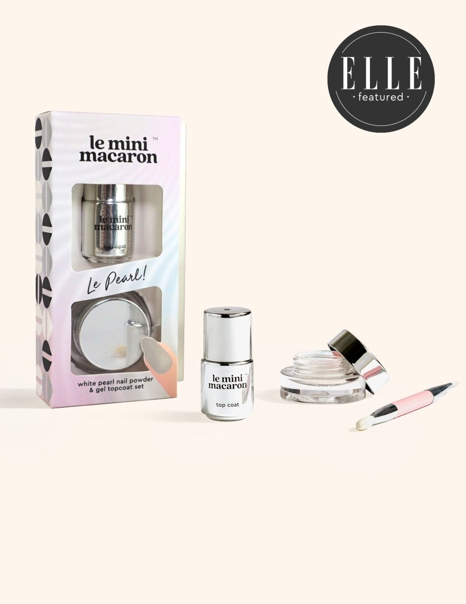 Le Pearl - Nail Powder & Gel Topcoat Set - Le Mini Macaron