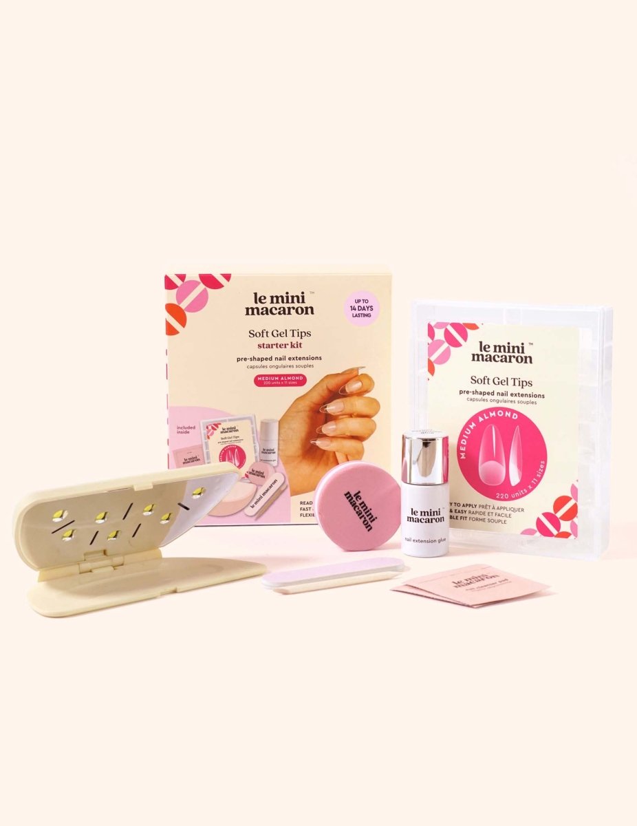 Le Soft Gel Tips - Medium Almond Starter Kit - Le Mini Macaron