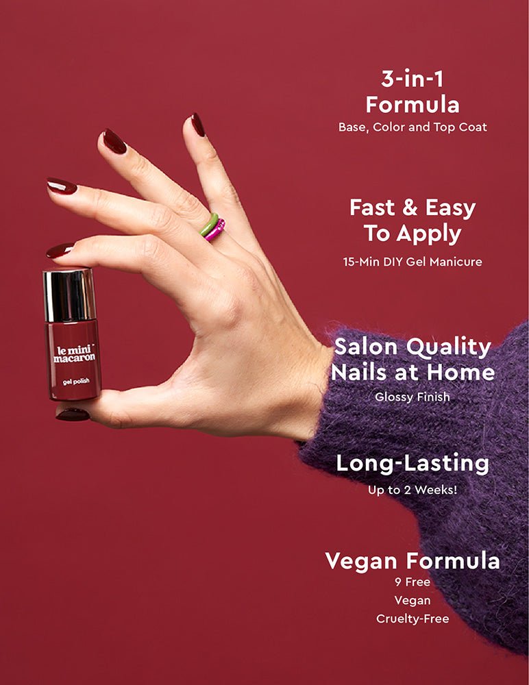 Licorice - Gel Manicure Kit - Le Mini Macaron