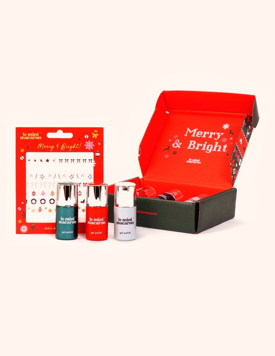 Merry & Bright - Gel Trio & Stickers Bundle - Gel Polish Sets
