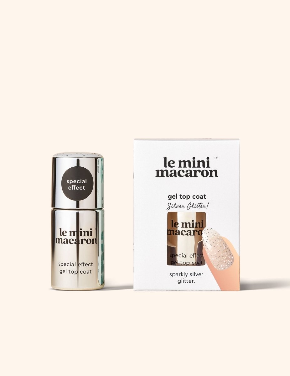 Silver Glitter - Gel Top Coat - Gel Topcoat & Powders