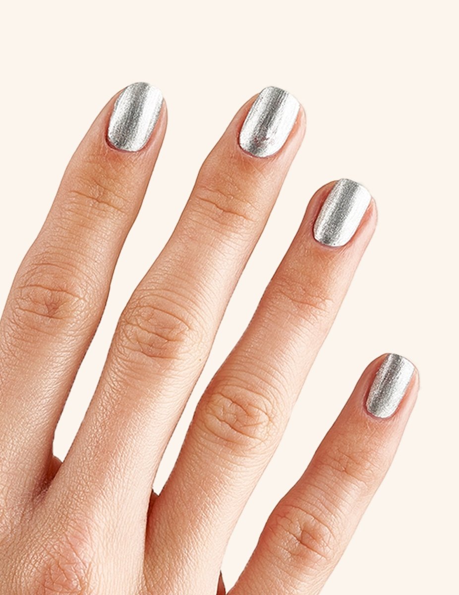 Silver Glow - Quick Dry Nail Polish - Le Mini Macaron