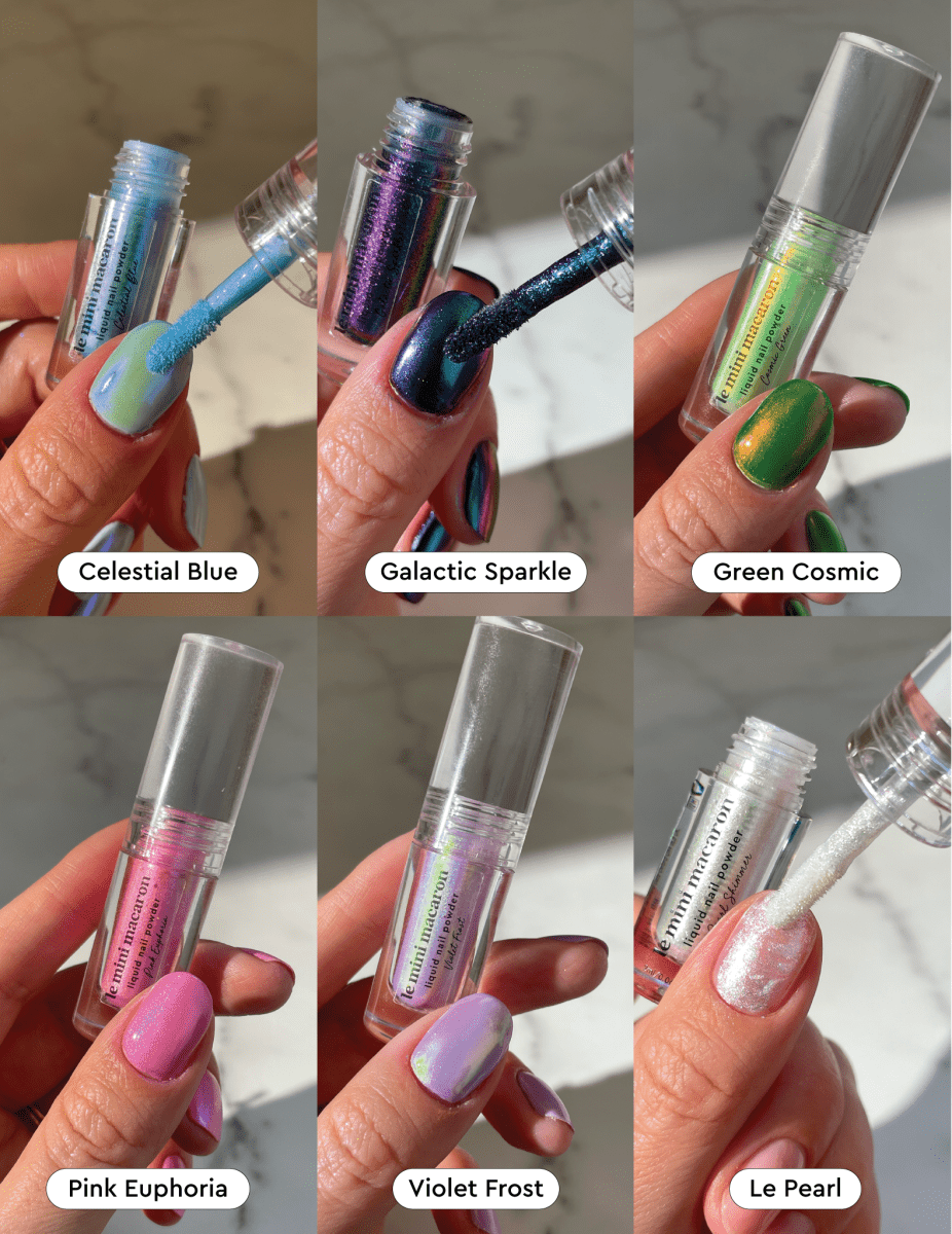 Stardust Liquid Nail Powder & Top Coat Bundle - Gel Topcoat & Powders