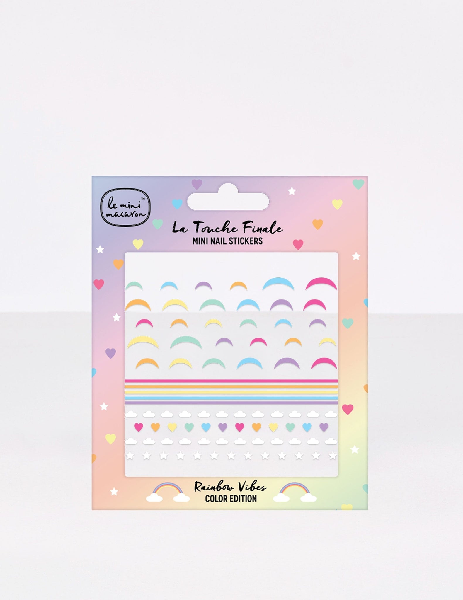 Rainbow L Designer Nail Stickers